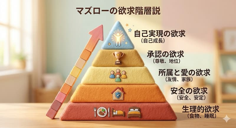 ズローの欲求5段階モデル図解